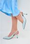 Cesare Gaspari Blauwe Jewel Suede High Heeled Pumps Blue Dames - Thumbnail 13