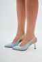 Cesare Gaspari Blauwe Jewel Suede High Heeled Pumps Blue Dames - Thumbnail 10