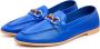 Cesare Gaspari Blauwe Leren Loafers Blue Dames - Thumbnail 3