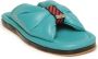 Cesare Gaspari Blauwe Platte Sandalen Blue Dames - Thumbnail 3