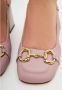 Cesare Gaspari Block Heel Pumps Anais Dust Pink Dames - Thumbnail 5