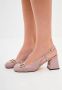 Cesare Gaspari Block Heel Pumps Anais Dust Pink Dames - Thumbnail 6