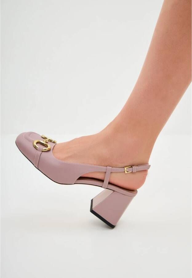 Cesare Gaspari Block Heel Pumps Anais Dust Pink Dames