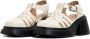 Cesare Gaspari Block Heel Sandalen Beige Dames - Thumbnail 2