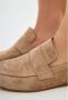 Cesare Gaspari Block Heeled Loafers Beige Dames - Thumbnail 5