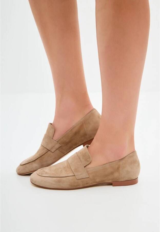 Cesare Gaspari Block Heeled Loafers Beige Dames