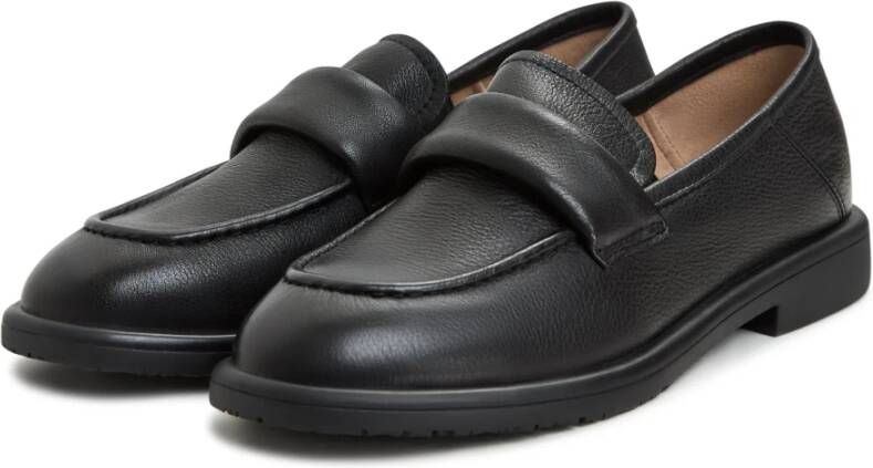 Cesare Gaspari Block Heeled Loafers Zwart Black Dames