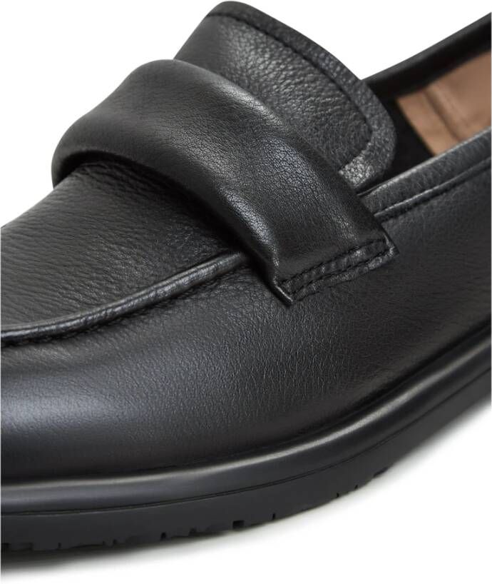 Cesare Gaspari Block Heeled Loafers Zwart Black Dames