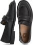 Cesare Gaspari Block Heeled Loafers Zwart Black Dames - Thumbnail 9