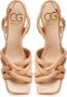 Cesare Gaspari Block Heeled Sandals Anaia Beige Dames - Thumbnail 4