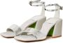 Cesare Gaspari Block Heeled Sandals Gray Dames - Thumbnail 3