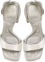 Cesare Gaspari Block Heeled Sandals Gray Dames - Thumbnail 5