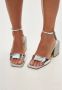 Cesare Gaspari Block Heeled Sandals Gray Dames - Thumbnail 8