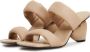 Cesare Gaspari Block Heeled Sandals Isla Beige Dames - Thumbnail 2