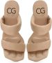 Cesare Gaspari Block Heeled Sandals Isla Beige Dames - Thumbnail 4