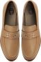 Cesare Gaspari Blokhak leren loafers Beige Dames - Thumbnail 4