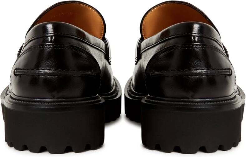 Cesare Gaspari Blokhak loafers Zwart Black Dames