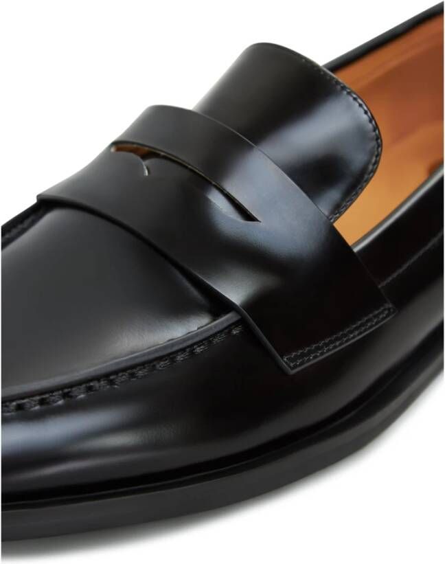 Cesare Gaspari Blokhak loafers Zwart Black Dames