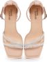 Cesare Gaspari Blokhak sandalen Beige Dames - Thumbnail 5