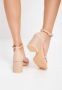 Cesare Gaspari Blokhak sandalen Beige Dames - Thumbnail 7