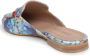 Cesare Gaspari Canvas Print Leather Loafers Amelie Blue Dames - Thumbnail 5