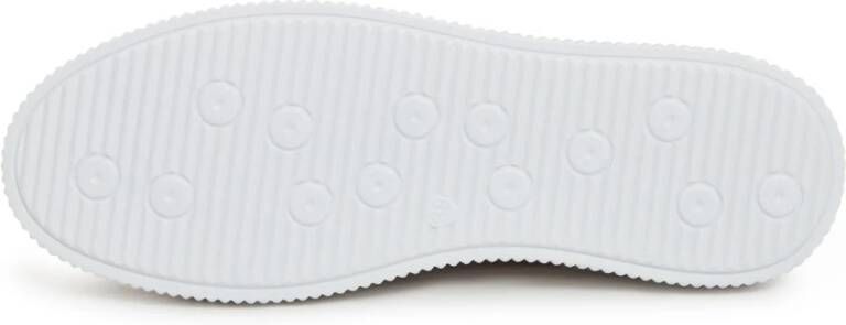 Cesare Gaspari Casual leren platformloafers Wit White Dames