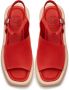 Cesare Gaspari Casual Plateau Sandalen Rood Red Dames - Thumbnail 5