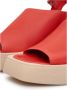 Cesare Gaspari Casual Plateau Sandalen Rood Red Dames - Thumbnail 7