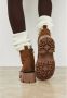 Cesare Gaspari Casual Platform Enkellaarzen Bruin Brown Dames - Thumbnail 8