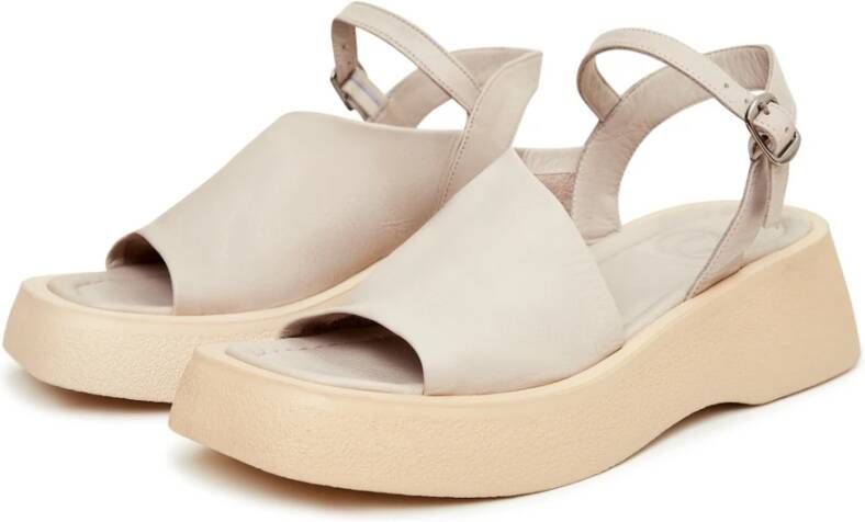 Cesare Gaspari Casual Platform Sandalen Beige Dames