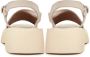 Cesare Gaspari Casual Platform Sandalen Beige Dames - Thumbnail 5