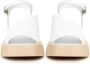 Cesare Gaspari Casual platform sandalen Wit White Dames - Thumbnail 4