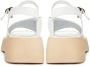 Cesare Gaspari Casual platform sandalen Wit White Dames - Thumbnail 5