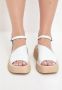 Cesare Gaspari Casual platform sandalen Wit White Dames - Thumbnail 9