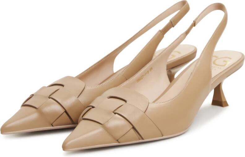 Cesare Gaspari Chique Stiletto Pumps Beige Dames