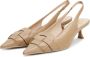 Cesare Gaspari Chique Stiletto Pumps Beige Dames - Thumbnail 2