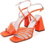 Cesare Gaspari Chunky Comfort Sandalen Oranje Orange Dames - Thumbnail 3