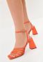 Cesare Gaspari Chunky Comfort Sandalen Oranje Orange Dames - Thumbnail 8