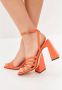 Cesare Gaspari Chunky Comfort Sandalen Oranje Orange Dames - Thumbnail 10