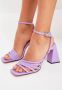 Cesare Gaspari Chunky Comfort Sandalen Violet Purple Dames - Thumbnail 8