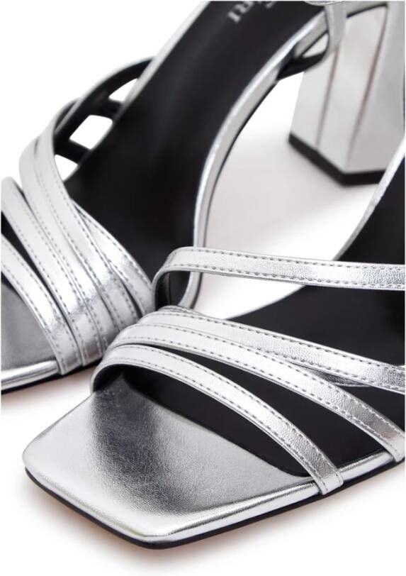 Cesare Gaspari Chunky Comfort Sandalen Zilver Gray Dames