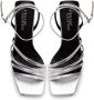 Cesare Gaspari Chunky Comfort Sandalen Zilver Gray Dames - Thumbnail 5