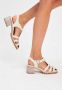 Cesare Gaspari Chunky Heel Sandalen Beige Dames - Thumbnail 7