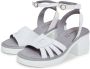 Cesare Gaspari Chunky Heel Sandalen White Dames - Thumbnail 2