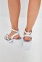 Cesare Gaspari Chunky Heel Sandalen White Dames - Thumbnail 10