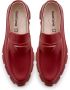 Cesare Gaspari Chunky leren platform loafers Bordeaux Red Dames - Thumbnail 7