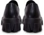 Cesare Gaspari Chunky leren platform loafers Zwart Black Dames - Thumbnail 7