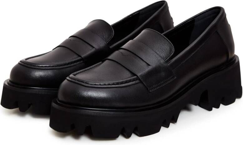 Cesare Gaspari Chunky Platform Loafers Black Dames