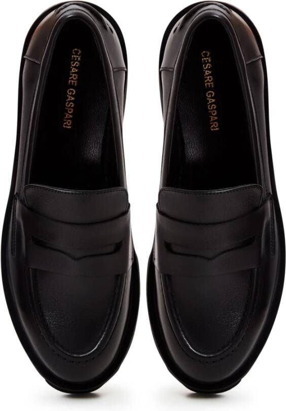 Cesare Gaspari Chunky Platform Loafers Black Dames