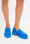 Cesare Gaspari Chunky Platform Loafers Blauw Blue Dames - Thumbnail 8